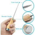 thumbnail image 2 of 3 Pcs 8.5 Inch Ice Picks,Stainless Steel Ice Pick with Wooden Handle,Ice Breaking Accessories for Kitchen,Bar,Restaurant, 2 of 5