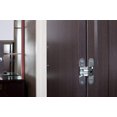 thumbnail image 3 of SOSS 212 Zinc Invisible Hinge with Holes for Wood or Metal Applications, Mortise Mounting, Satin Nickel Exterior Finish, 3 of 4