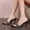 Black, variant on Women's Fine Heel Slippers, Water Diamond Trendy Spring And Summer Pointed Toe Summer High Heel Slippers Gold