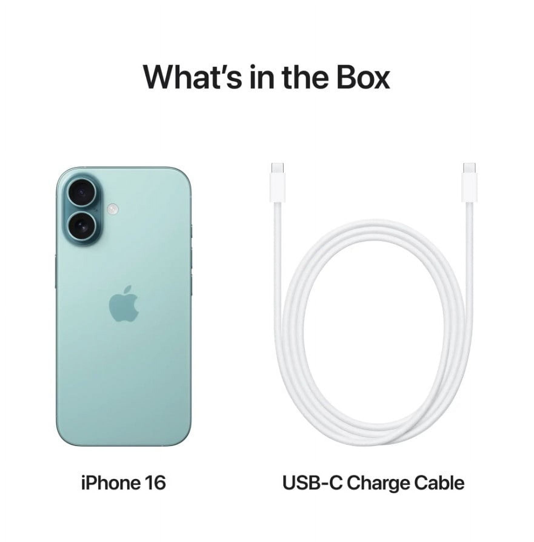 Restored Premium Apple iPhone 16 - Boost Mobile - 128 GB Teal (Refurbished)
