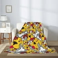 thumbnail image 2 of Rateoe Cute Dog Pattern Flannel Throw Blanket, Ultra-soft Blanket for Bed, Couch, Car, Hypoallergenic Anti-pilling blanket-60"x50"(Vertical), 2 of 6