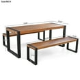 thumbnail image 5 of GVN Outdoor Dining Set with Cushions, 8-Seater, Acacia Wood, Ergonomic Chairs, Adjustable Feet, 5 of 10