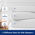 thumbnail image 4 of PAYDA Cooling Bed Pillow for Side Sleeping, Soft and Supportive Cervical Pillow, Square Pillow Grey(24"x12"x4", Thin), 4 of 7