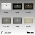 thumbnail image 3 of Karran Usa QTWS-875-BL Top Mount 33" Large Single Bowl Quartz/Granite Workstation Kitchen, 3 of 7