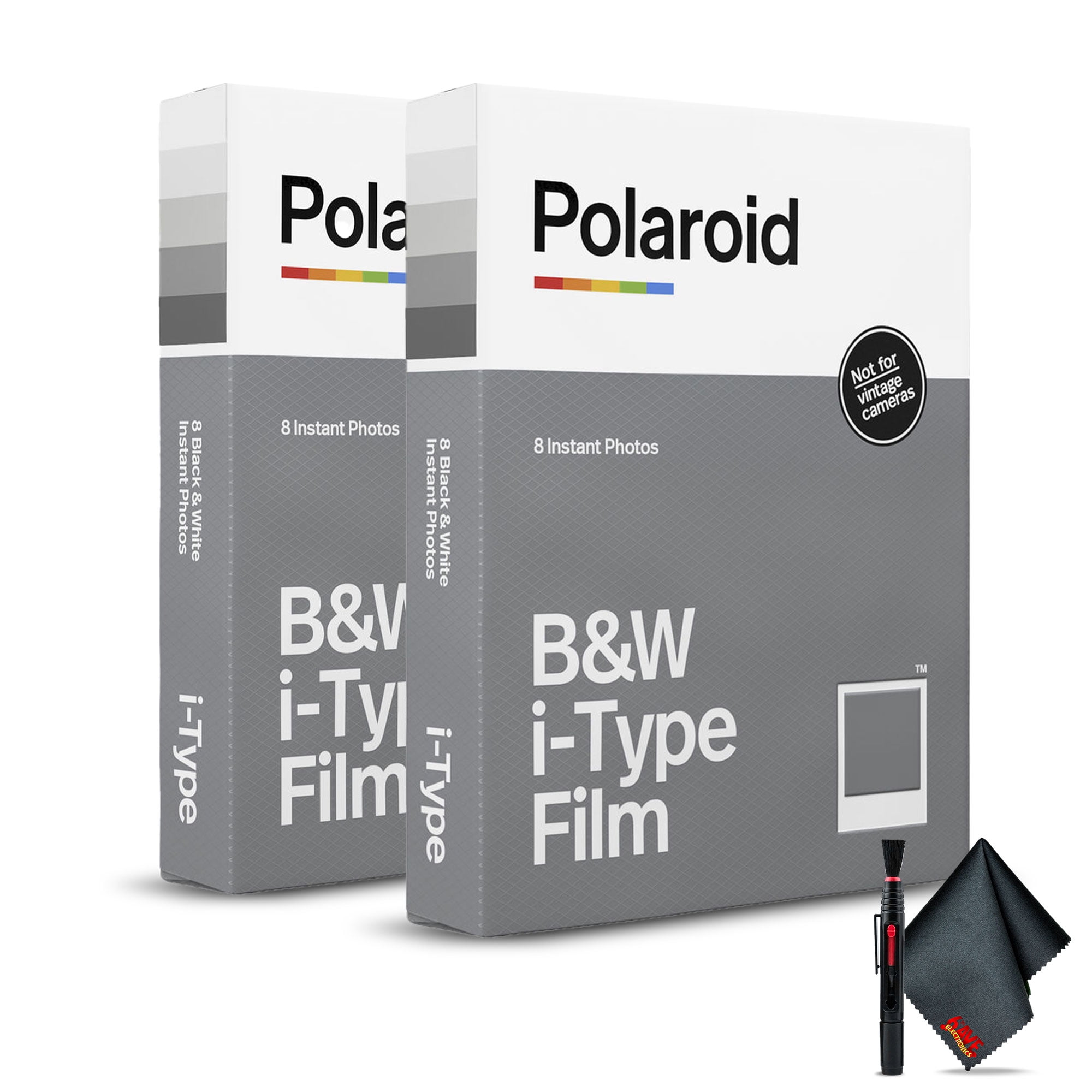 2Pack Polaroid Black and White Film for IType (8 Photos) (6001) with