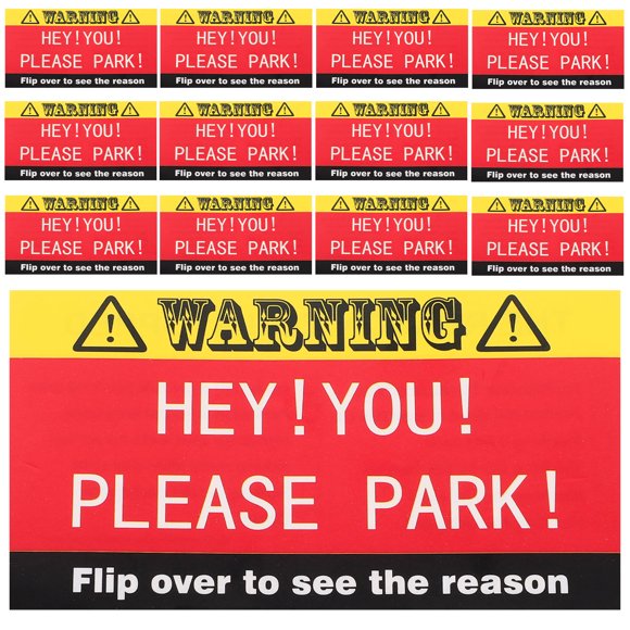 Minkissy 100Pcs Funny Parking Tickets for Drivers and Lot Managers in Multi Color