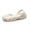 Bone white, variant on Women Closed Toe Clogs Slip On Sandals Lightweight Breathable Non Slip Durable Shoes
