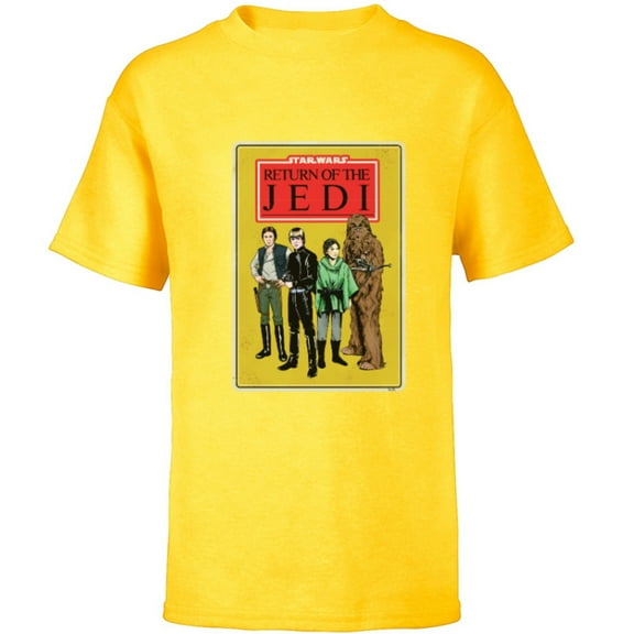 Star Wars Return of the Jedi - Short Sleeve T-Shirt for Kids - Customized-Yellow