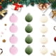 thumbnail image 1 of onlyliua ¡ ¡Descuentos de Temporada! 12 Piezas de Bolas Navideñas de Terciopelo Flocadas, Adornos de Bolas de Plástico para Árbol de Navidad, Adornos de Colgantes Decorativos para Árbol de Navidad, 3, 1 of 5