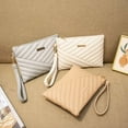 thumbnail image 5 of Women Traveling Shopping Small Purse Envelope Bag Wristlet Bag Clutch Wallet GREY, 5 of 8