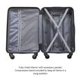 thumbnail image 6 of 3-Piece (20/24/28)" Suitcase Set Spinner Wheels ABS Lightweight Luggage Sets with TSA Lock, charcoal gray, 6 of 6