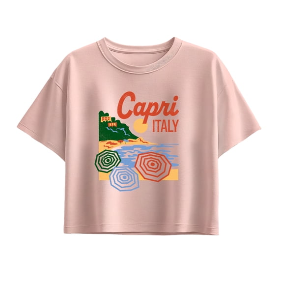 Instant Message - Capri Italy - Youth Girls Boxy T-Shirt