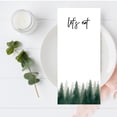 thumbnail image 2 of Koyal Wholesale Watercolor Pine Trees Woodland Forest Printable Wedding Paper Menu Cards for DIY Printer, Pack of 52, 2 of 5
