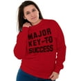 thumbnail image 4 of Major Key Success Motivational Sweatshirt for Men or Women Brisco Brands 4X, 4 of 6