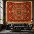 thumbnail image 6 of Botanical Mandala with Layered Flower Center, Peaceful Boho Style for Boho Decor Lovers, Mandala Wall Decor Housewarming Gift, Tapestry Wall Hanging for Bedroom and Yoga Room, 6 of 7