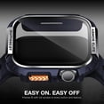 thumbnail image 4 of Funda metálica resistente Suitisbest para Apple Watch de 45 mm con vidrio 9H, 4 of 7