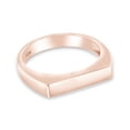 thumbnail image 3 of AFFY Stackable Unisex Signet Ring In 10k Rose Gold, Ring Size-9, 3 of 3