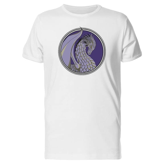 Purple Scaled Dragon Logo Tee Men's -Image by Shutterstock