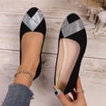 thumbnail image 2 of Xfvqtps Womens Moccasins Flats Casual Shoes Breathable Mesh Slip on Low Heel Comfortable Rhinestone Round Toe Versatile Walking Silver, 2 of 9