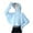 Blue, variant on UVEASISHA Anti-UV Hoodie Shirt for Women Long Sleeve Sun Protection Shawl Jacket with Mask Cooling Full Zip Cycling Shirt White Free Size