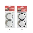 thumbnail image 3 of 2 Pieces Car Round Mirrors With Large Field 360-degree Exterior Parts Wide Angle Adjustable Blind Spot Mirror Auto Accessories Black, 3 of 6