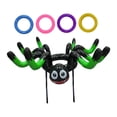 thumbnail image 3 of Juego de lanzamiento de Halloween, sombrero de araña inflable, actividad familiar, lanzamiento de PVC, construcción fácil de usar, correa para la barb Verde, 3 of 8
