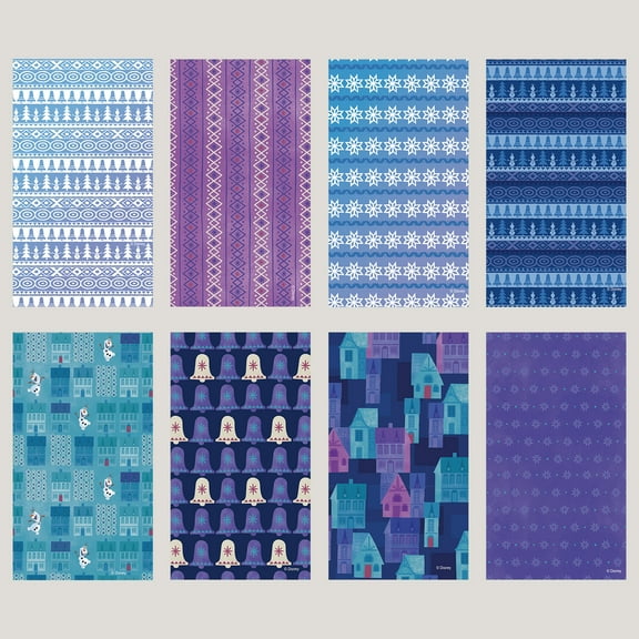 8Pcs Elsa Mobile Phone Stickers DIY Phone Case Stickers