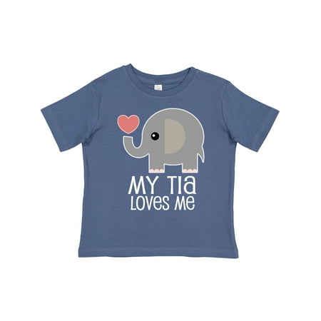 

Inktastic My Tia Loves Me Grandchild Gift Toddler Boy or Toddler Girl T-Shirt