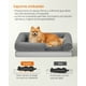 thumbnail image 3 of Cama Ortopédica para Perros, Sofá, Cama para Mascotas, Funda Extraíble y Lavable, 76 x 51 x 18 cm, Gris Claro MPGW066G02, 3 of 5