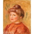 thumbnail image 3 of Pierre-Auguste Renoir 12x14 Black Modern Framed Museum Art Print Titled - Bust of Woman in Red (Woman in Red) (1905-1908), 3 of 5