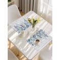 thumbnail image 5 of Blue Eucalyptus Leaves Placemats Set of 6, Summer Botanical Wooden Weeping Placemats for Dining Table, Place Mats for Kitchen Tabletop, Waterproof Wipeable Dining Table Mats Set, 5 of 9