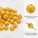thumbnail image 4 of Uxcell 50 piezas de cuentas de madera naranja de 20 mm, cuentas redondas sueltas con agujero grande de 4.5 mm para hacer joyas, collares, pulseras, manualidades DIY, decoraciones hechas a mano., 4 of 7