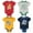 Red / gray / yellow / black, variant on Harry Potter Newborn Baby Boys 4 Pack Bodysuits Newborn to Infant