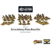 Bolt Action Miniatures - Warlord Games Soviet Infantry 28mm Miniatures- 40 Soviet Infantry Military Models, WW2 Model Kits, Miniature Wargaming by Wargames Delivered- Plastic Model Kits Military