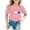 Pink, variant on WOYY Girls Cute Graphic Cat T-Shirt Short Sleeve Crew Neck T Shirt, Black, Sizes 3-12