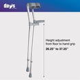 thumbnail image 5 of Muletas de antebrazo Days, tamaño adulto, puños giratorios y muletas para apoyar las piernas después de una lesión o cirugía, muletas de altura y mango ajustables para usuarios mayores, discapacitados, 5 of 5