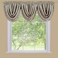 thumbnail image 3 of PowerSellerUSA 2-Pack Window Curtain Panels Set, 52"W x 84"L Inches Rod Pocket Blackout Energy Efficient Panels with Damask Design, Modern Elegant Style Long Curtains for Room Decore, Tan, 3 of 3