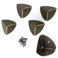 thumbnail image 3 of House With Screws Corner Protectors 40mm Bronze Case Metal Corner Edge Protectors for Table Box Chest Trunk (4pcs), 3 of 9