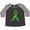 Baseball Smoke and Heather, variant on Inktastic Mental Health Awareness Ribbon with Green Hearts Women's Plus Size T-Shirt
