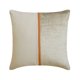 thumbnail image 1 of Funda de cojín decorativa HomeCentric beige de 35 x 35 cm (14 x 14 pulgadas). Fundas de cojín de pana y lino para sofás y sillones, estilo patchwork moderno. Cordón beige acogedor., 1 of 7