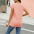 thumbnail image 4 of Basic T-Shirts Scoop Neck Short Sleeve Crop Tops Cute Summer Tops loose Tees Y2k Clothing 2024, 4 of 9