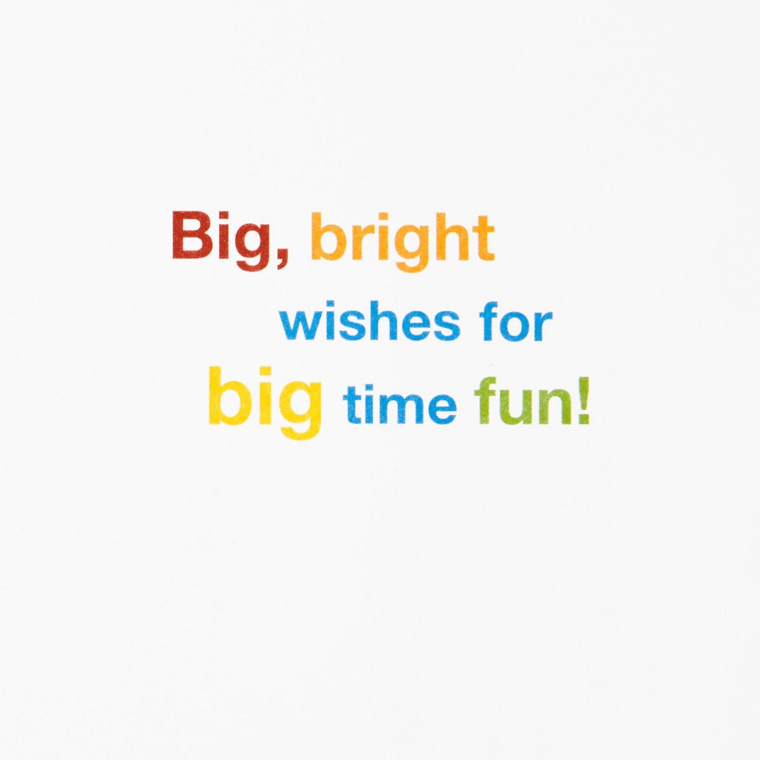 Hallmark Birthday Card, Bright Wishes