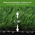 thumbnail image 4 of QinaQin 6.5 FT * 82 FT Artificial Grass Turf Landscape Turf,Indoor Faux Grass Rug Carpet with Drainage Holes,for Patio Lawn Balcony Garden,Green, 4 of 7