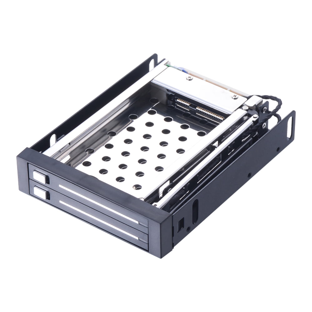 Dual Bay 2.5" Inch SATA III Hard Drive HDD & SSD Tray Caddy Internal Mobile Rack Enclosure