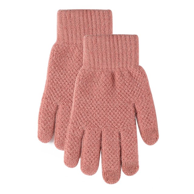 Guantes de invierno para hombre y mujer con pantalla táctil, guantes de punto cálidos para mensajes de texto