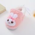 thumbnail image 6 of Dakaela Toddler Slippers Cute Animal Slip on House Shoes for Girls Boys Winter Warm Socks Newborn Crib Walking Shoes Pink, 6 of 9