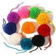 thumbnail image 6 of Dalrosia 10PCS Large Yarn Pom Poms for Crafts 3 Inch Acrylic Yarn Balls Fuzzy Pompoms DIY Large Pom Pom Balls for Hats Handmade Arts Holiday Party Hanging Decoration, 6 of 6