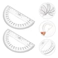 thumbnail image 4 of Shisuyan 5pcs Plastic Protractor 180 Degrees Math Protractor Geometry Protractor for Angle Measurement, 4 of 9