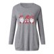 thumbnail image 4 of Puntoco moda mujer estampado manga larga cómoda transpirable cuello redondo camisa tops Puntoco Puntoco-2562, 4 of 4