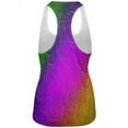 thumbnail image 2 of Mardi Gras Party Mask Distressed Grunge Flag All Over Womens Work Out Tank Top Multi SM, 2 of 2